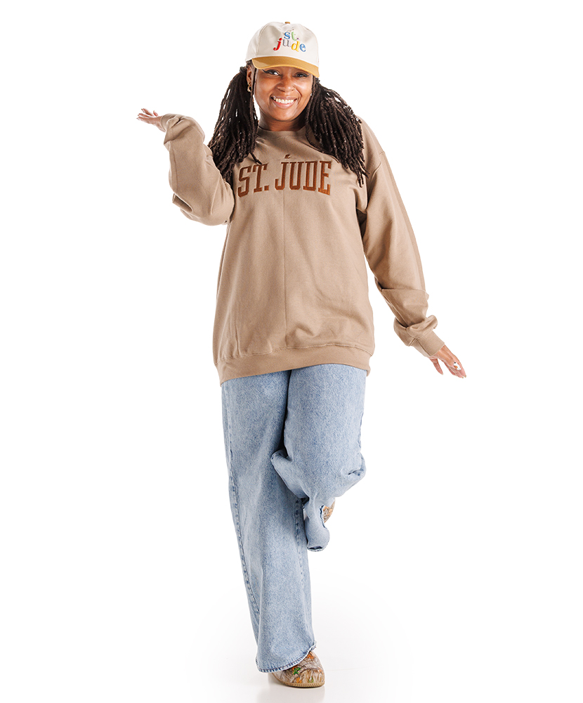 Primary image St. Jude Tonal Sweatshirt - Savana Brown